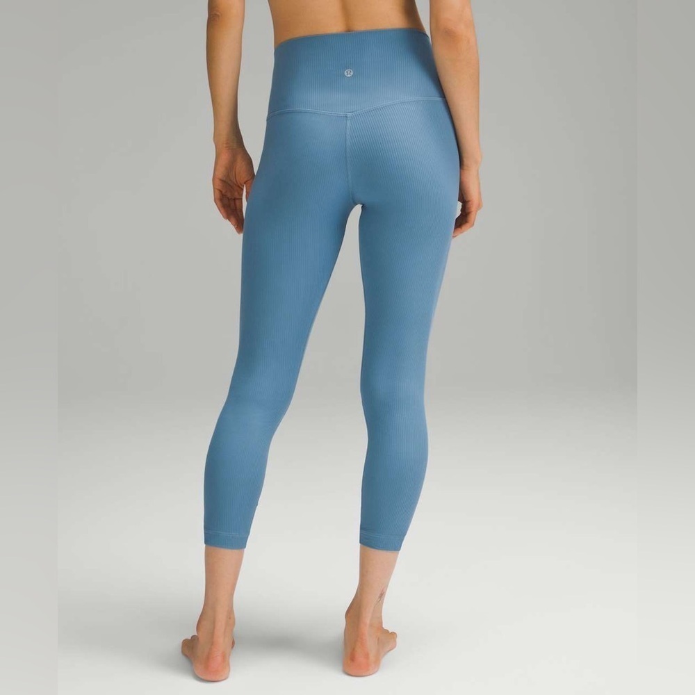 Lululemon Align Ribbed High-Rise Crop 23"-Utility Blue